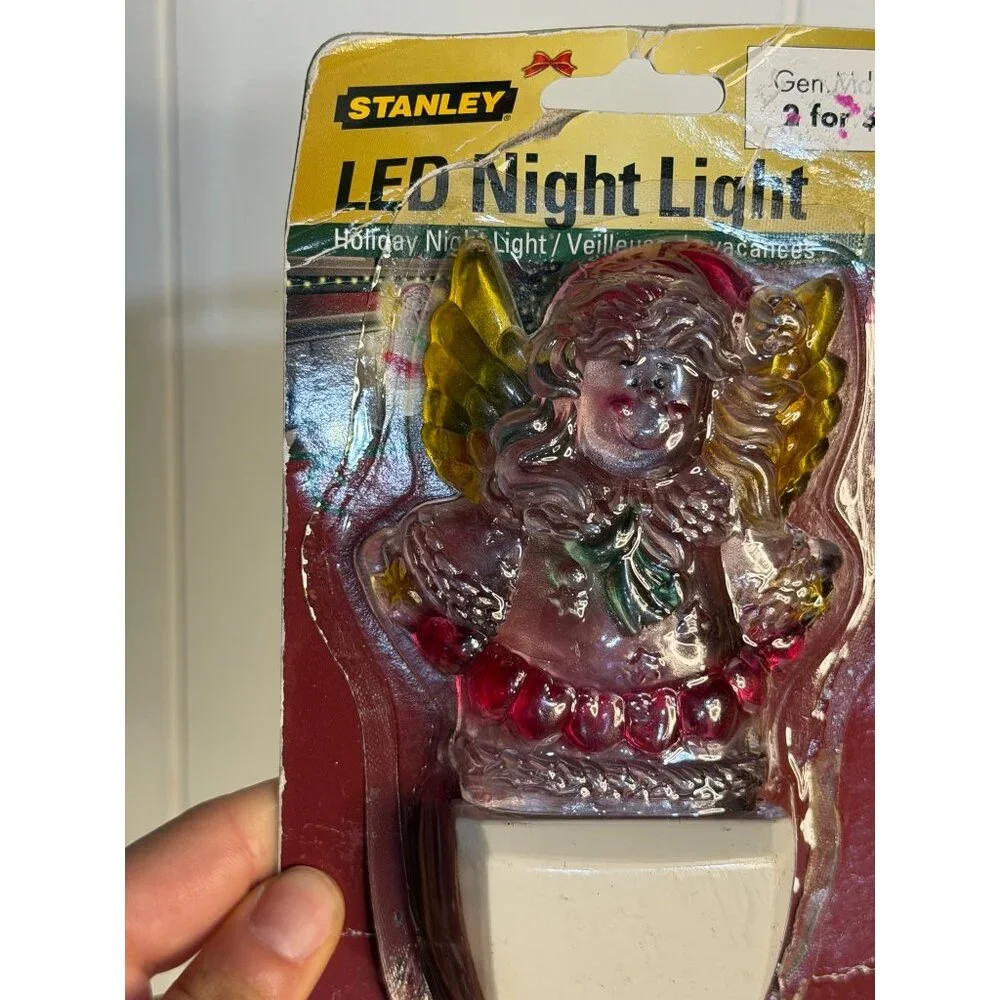 VTG Stanley LED Night Light Angel‎ Christmas Holiday Indoor Decor NIP Sealed